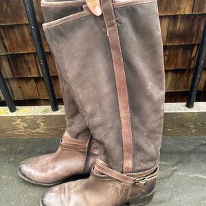 Brown Leather Riding Boots